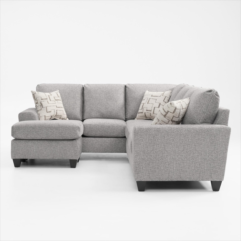 canyon gray sectional   