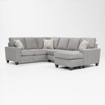 canyon gray sectional   