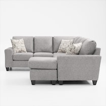 canyon gray sectional   