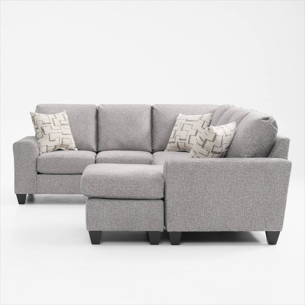canyon gray sectional   