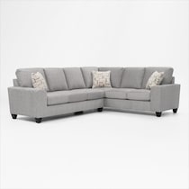 canyon gray sectional   