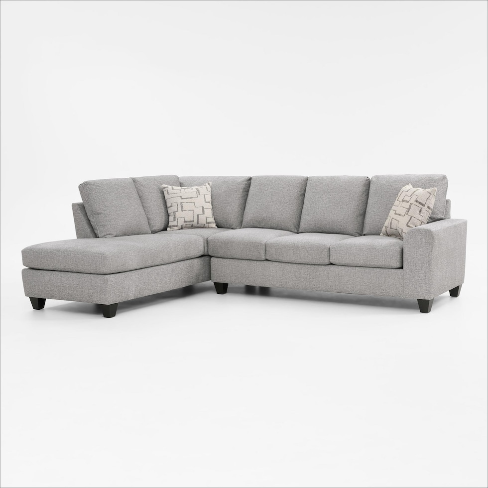 canyon gray sectional   