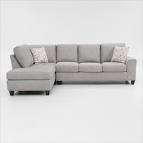 canyon gray sectional   