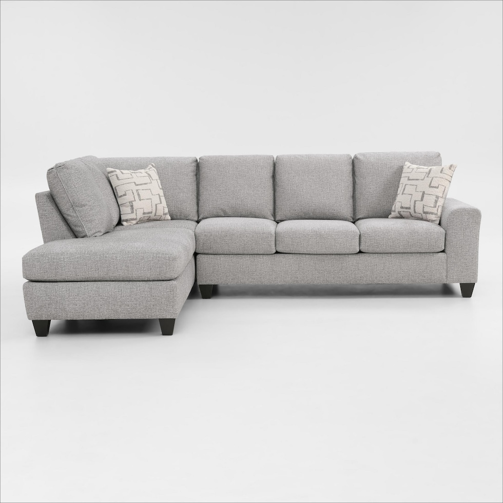 canyon gray sectional   