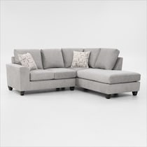 canyon gray sectional   