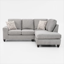 canyon gray sectional   