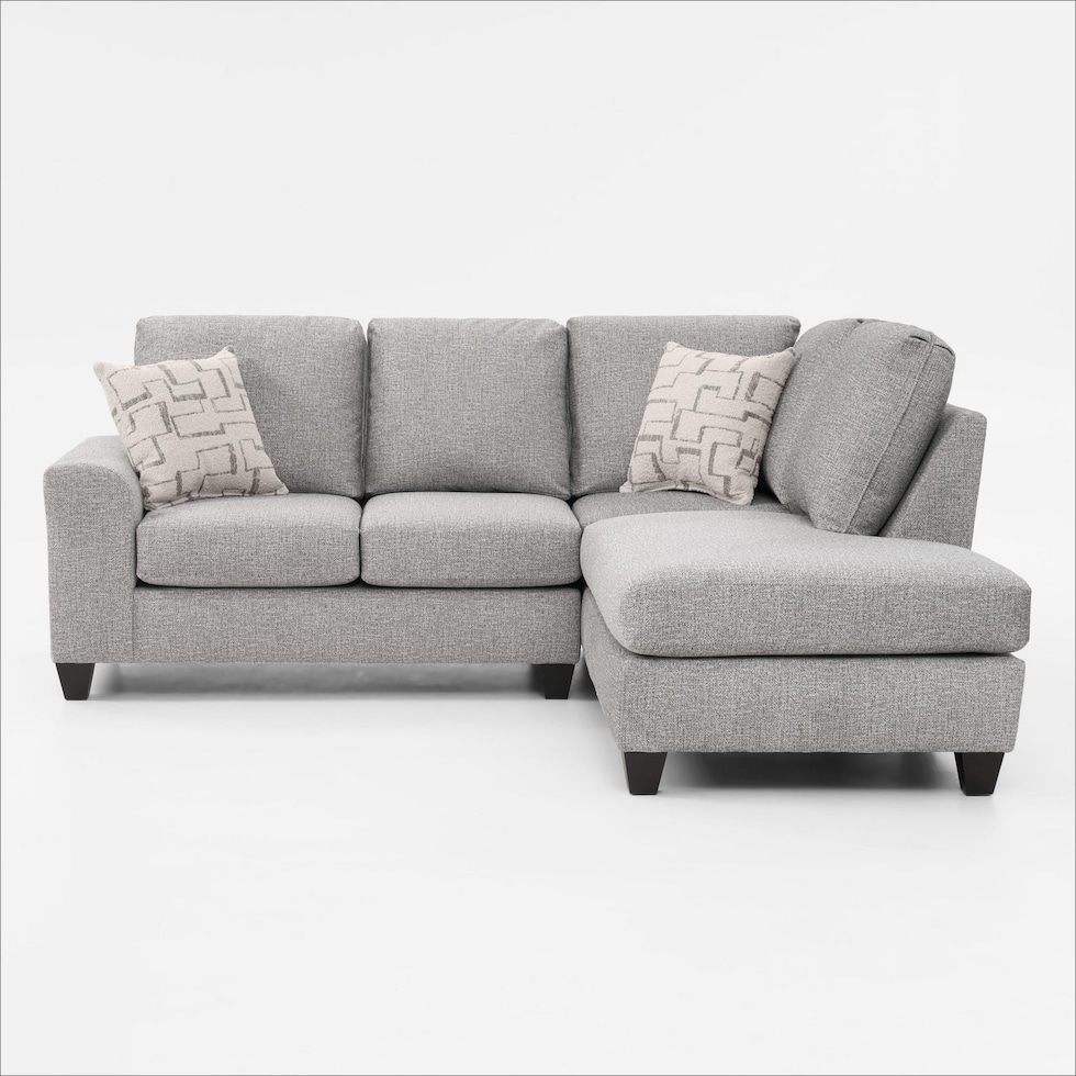 canyon gray sectional   
