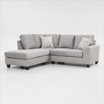 canyon gray sectional   