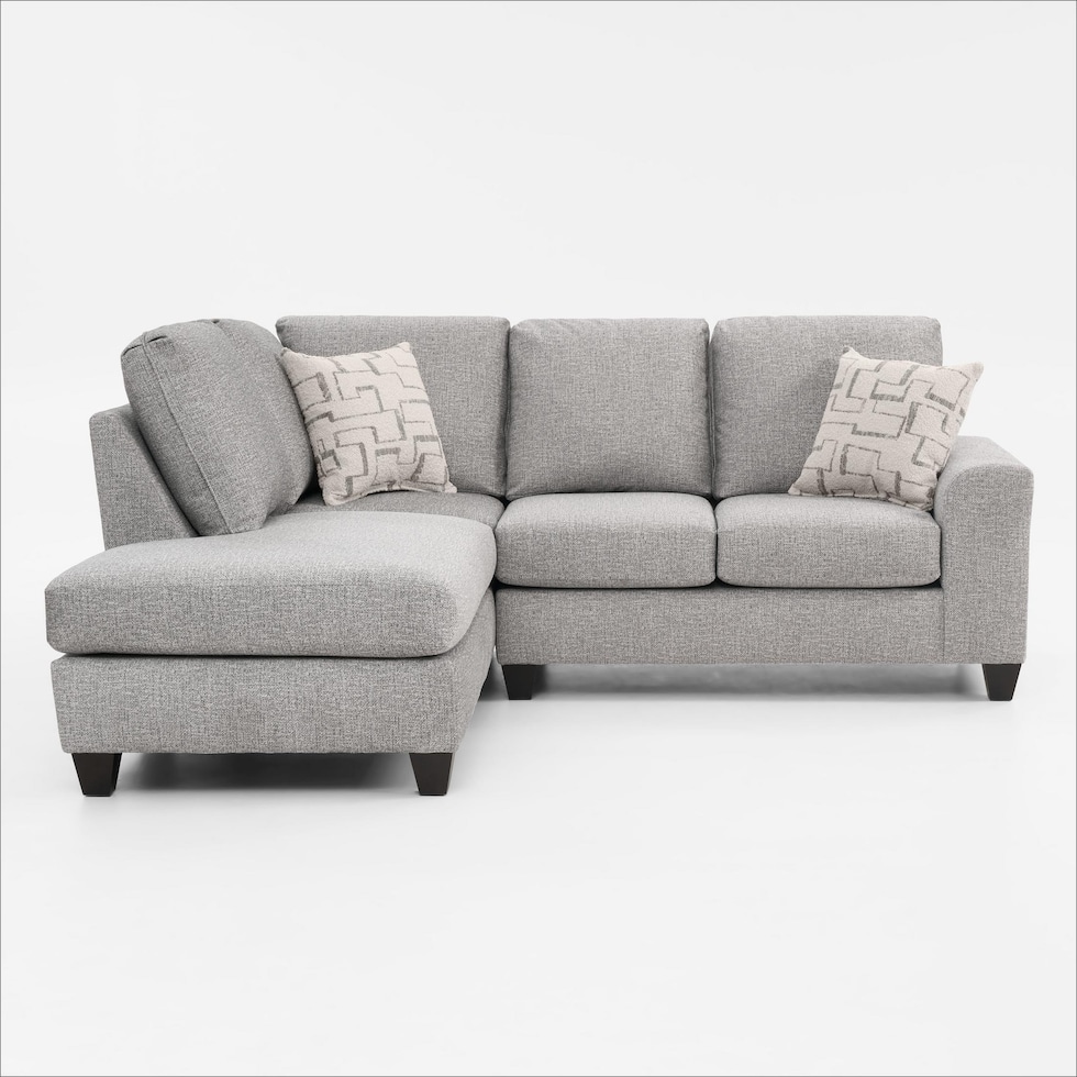 canyon gray sectional   