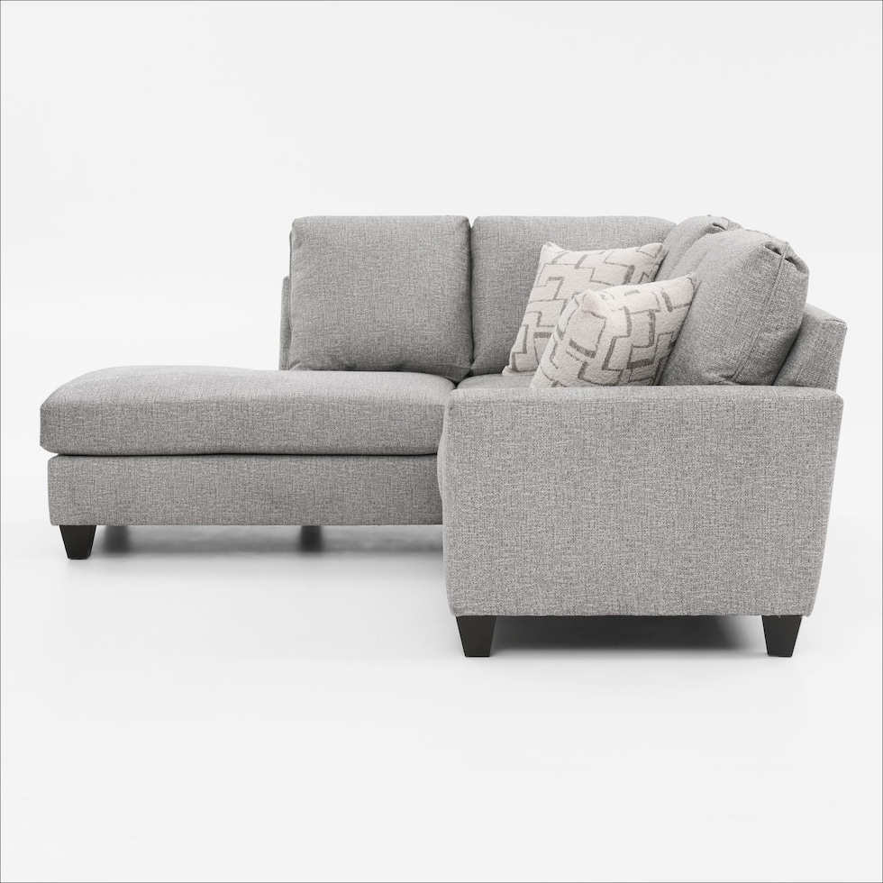 canyon gray sectional   