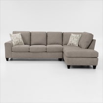 canyon gray sectional   