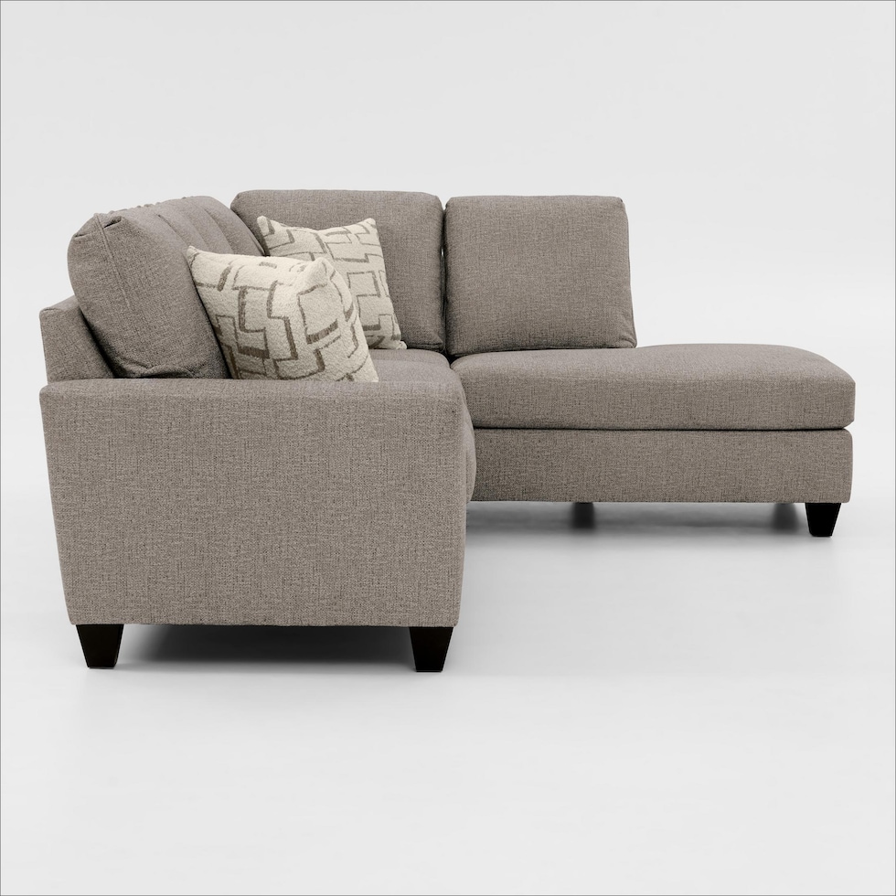 canyon gray sectional   