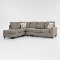 canyon gray sectional   