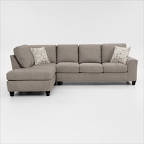 canyon gray sectional   