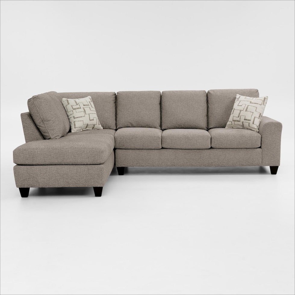 canyon gray sectional   
