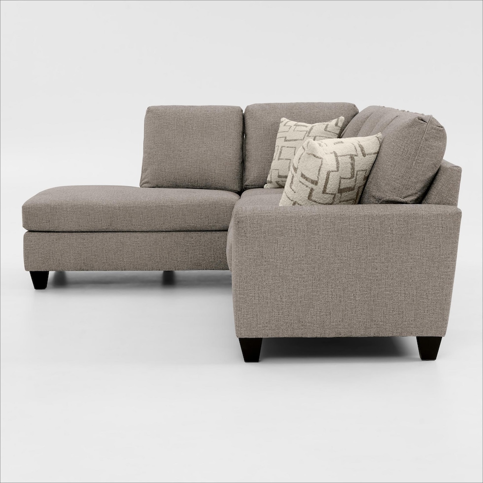 canyon gray sectional   