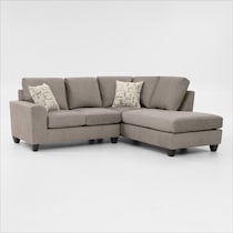 canyon gray sectional   