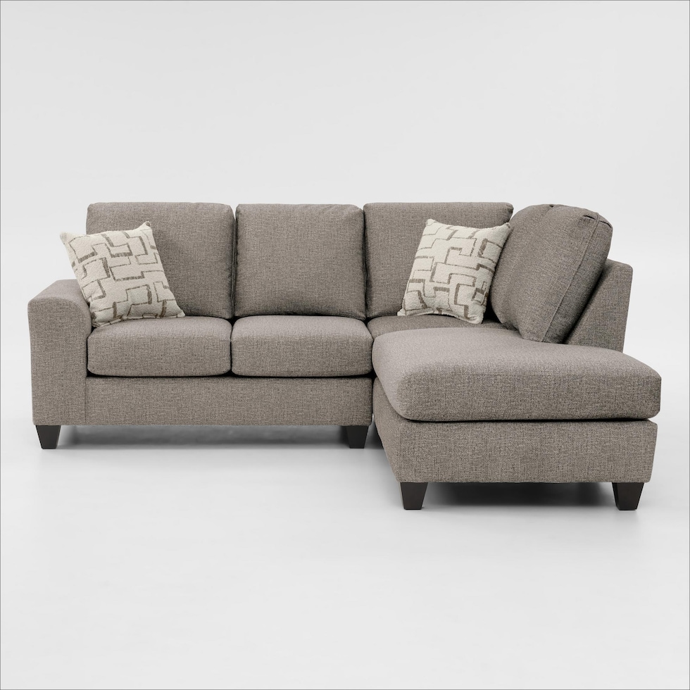 canyon gray sectional   