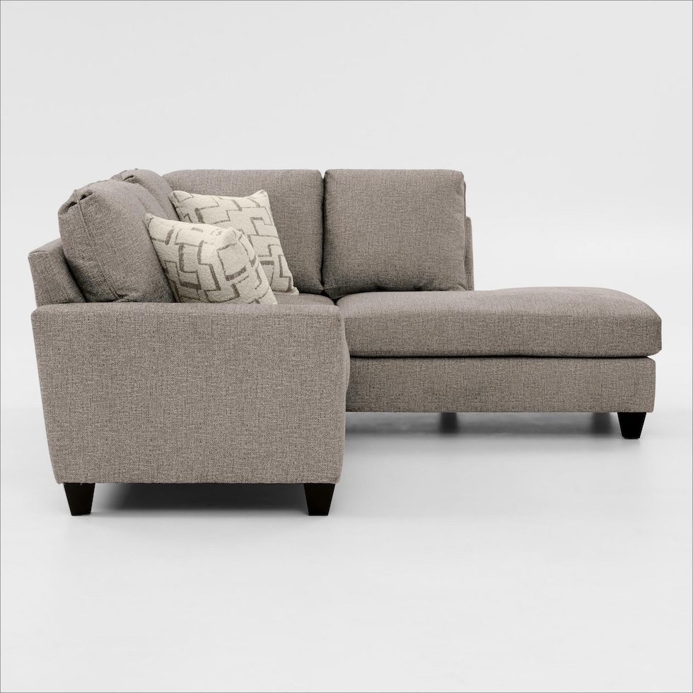 canyon gray sectional   