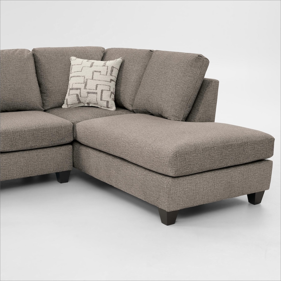 canyon gray sectional   