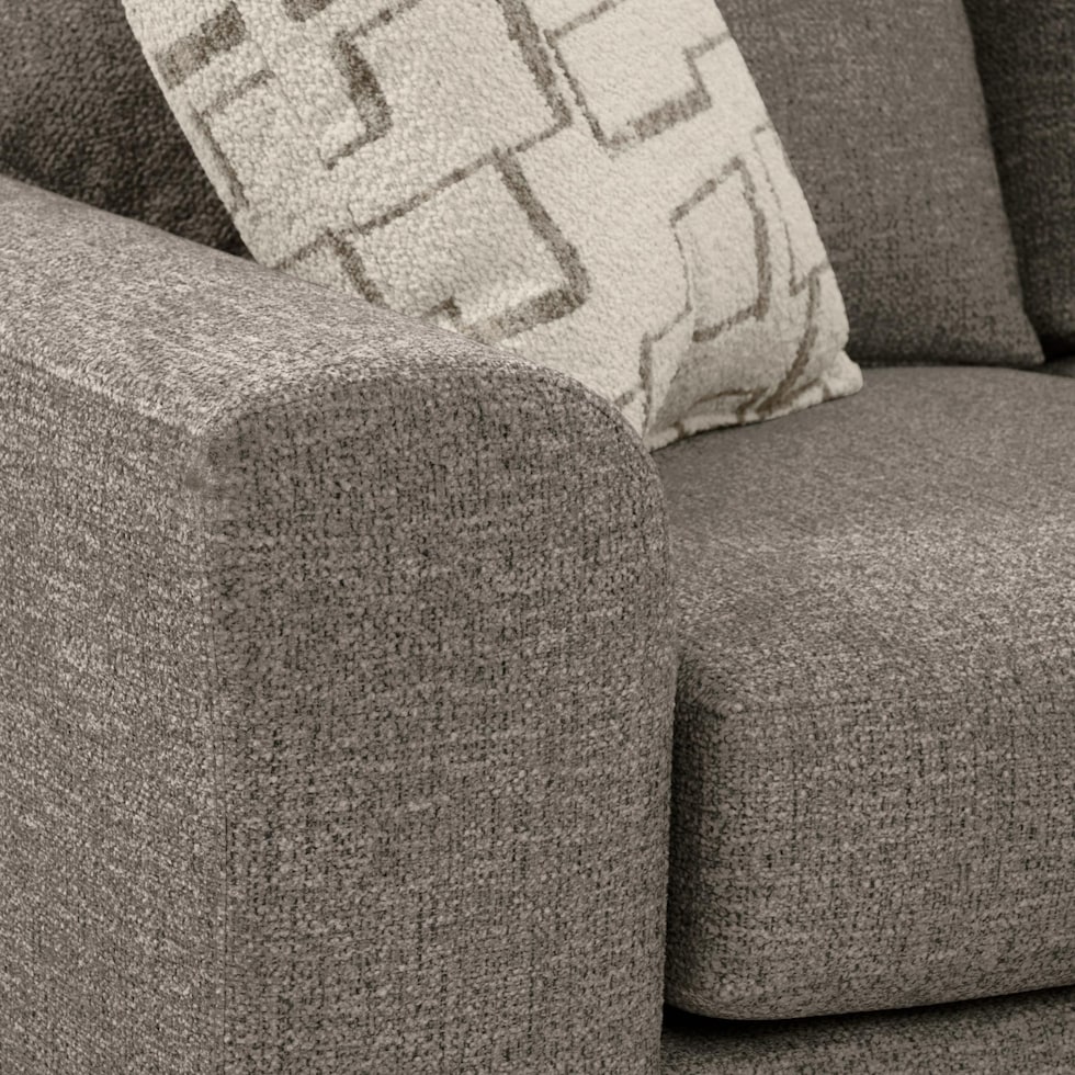 canyon gray sectional   