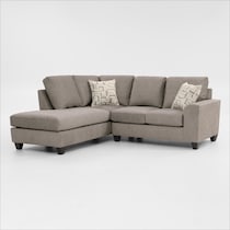canyon gray sectional   