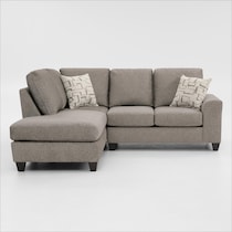 canyon gray sectional   