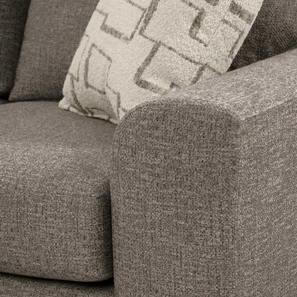 canyon gray sectional   