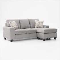 canyon gray sofa chaise   