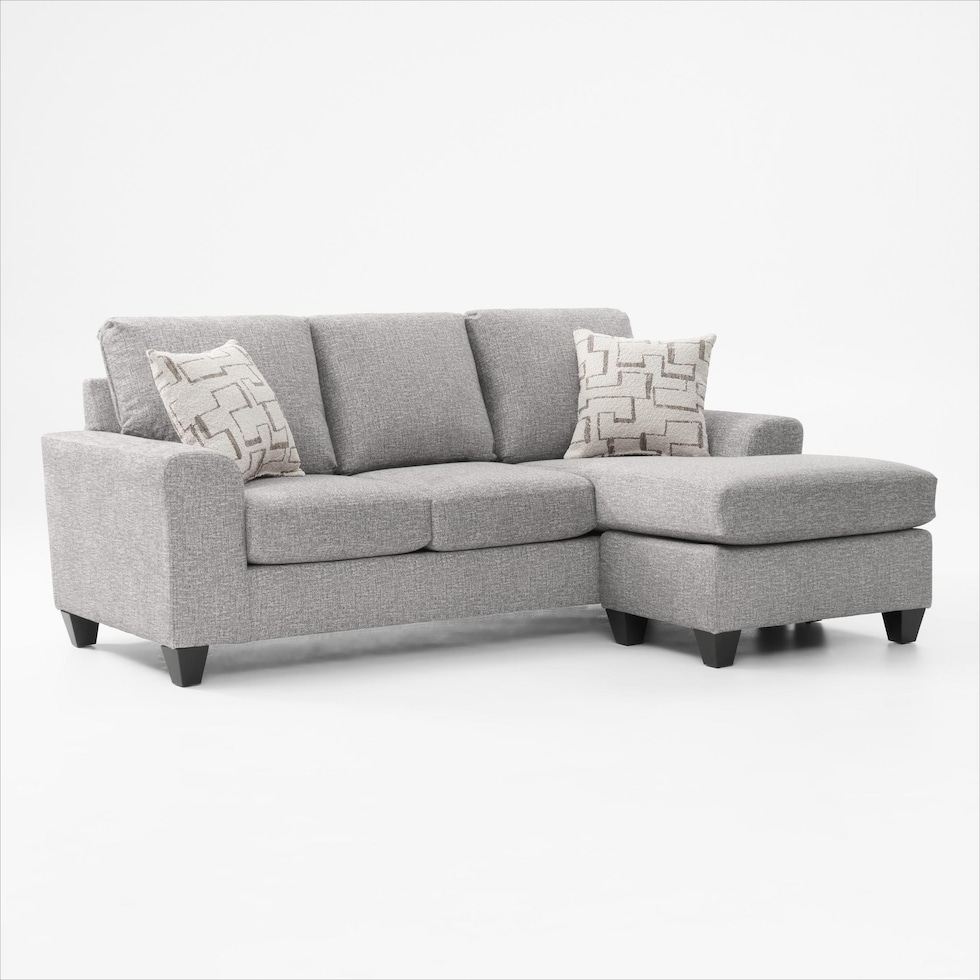 canyon gray sofa chaise   