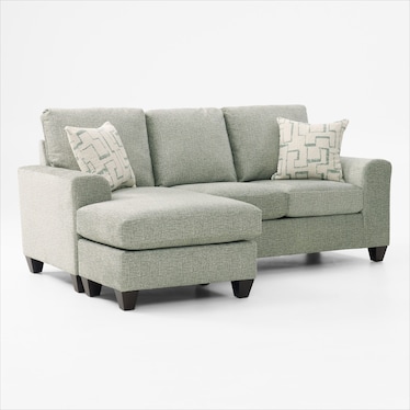 Canyon Sofa with Reversible Chaise and Swivel Chair Set