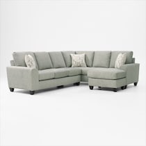 canyon green sectional   