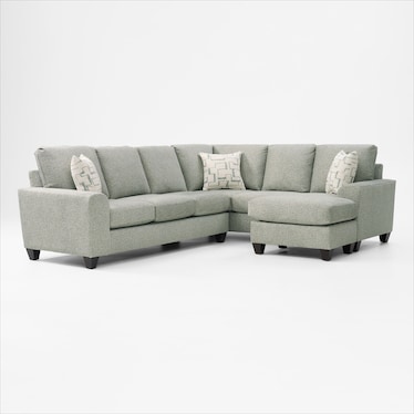 Canyon 2-Piece Sectional with Reversible Chaise