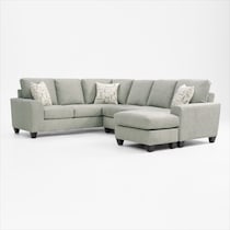 canyon green sectional   