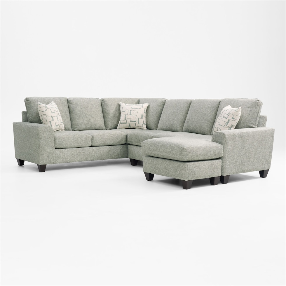 canyon green sectional   