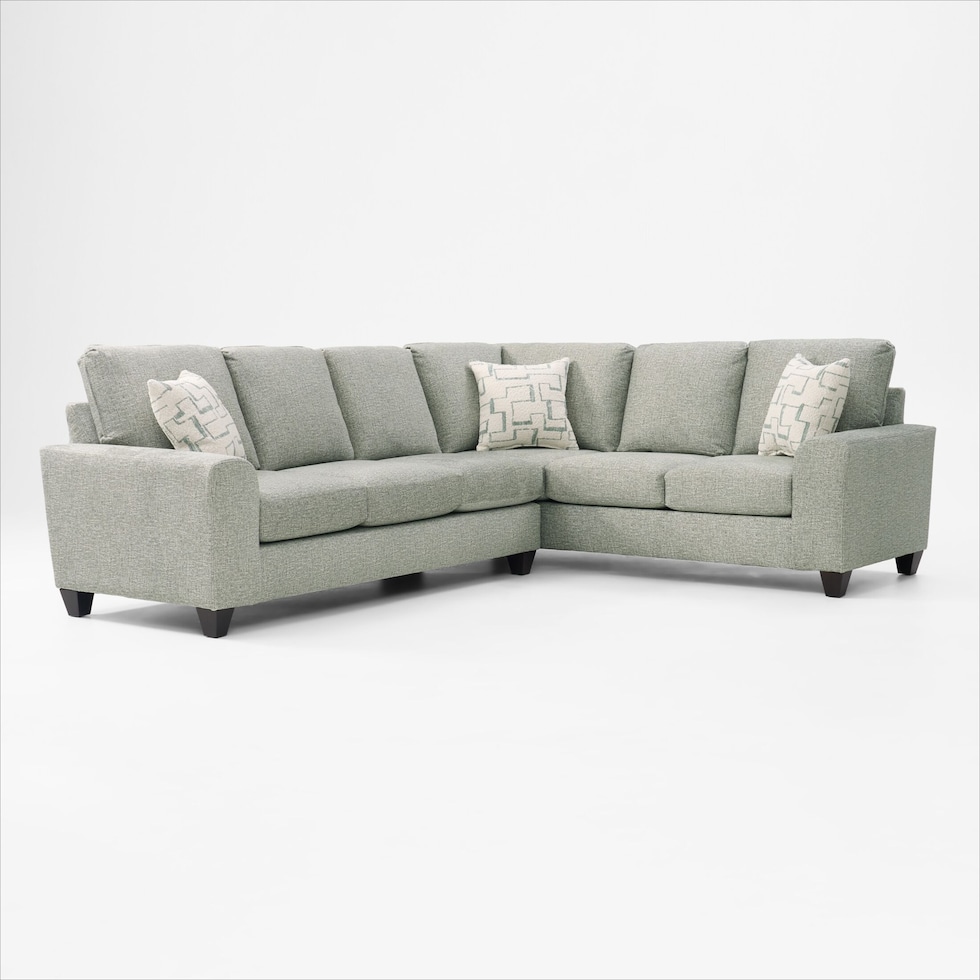 canyon green sectional   