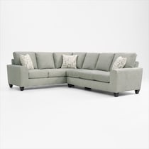 canyon green sectional   