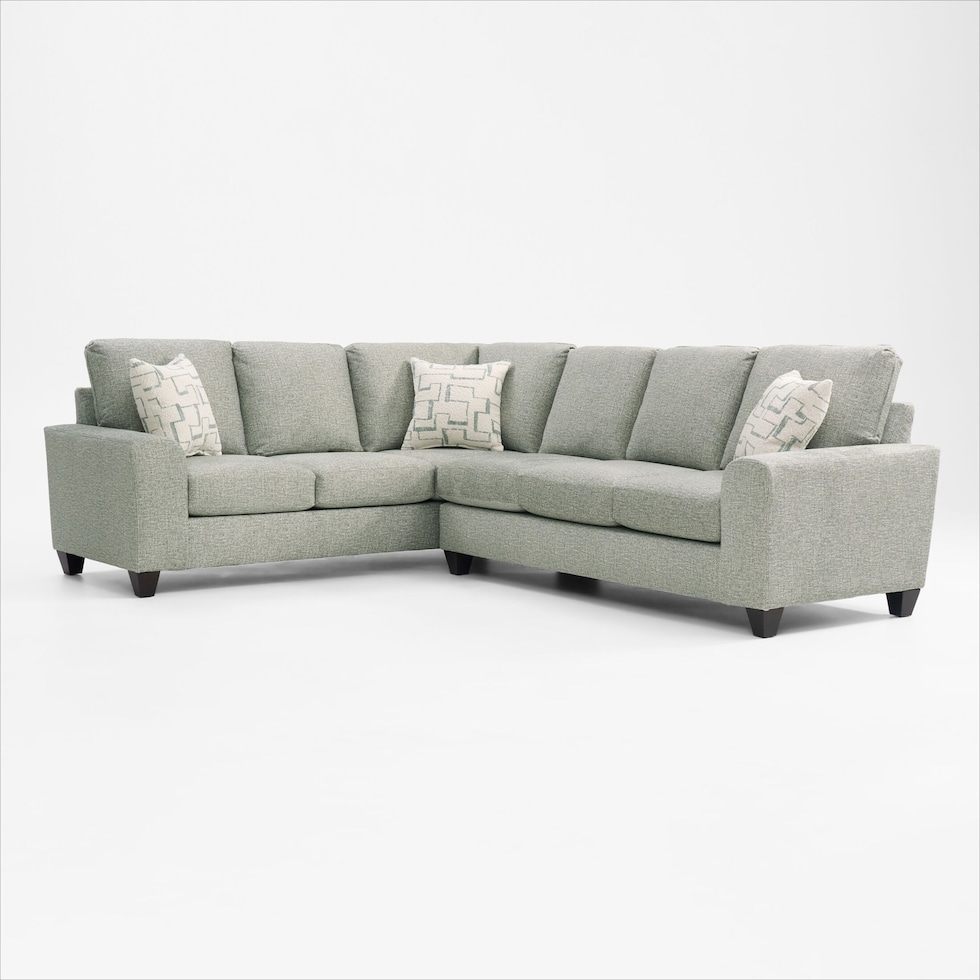 canyon green sectional   