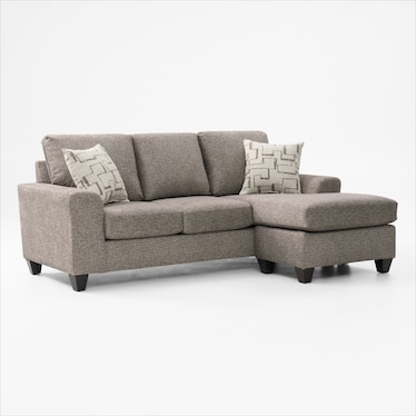 Canyon Sofa with Reversible Chaise and Swivel Chair Set