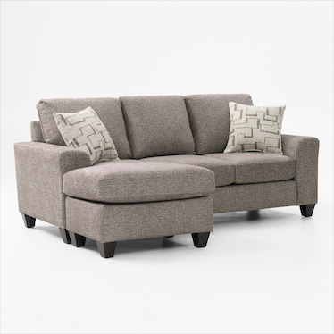 Canyon Sofa with Reversible Chaise - Taupe