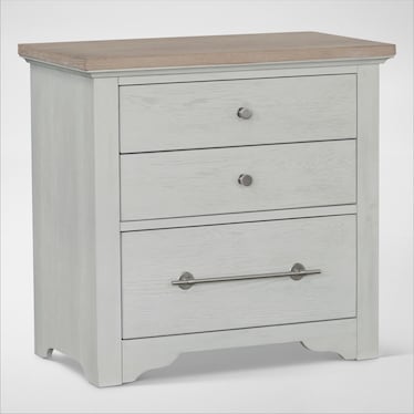 Cape May 3-Drawer Nightstand with USB Charging