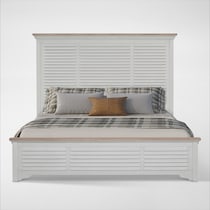 cape may light brown queen bed   