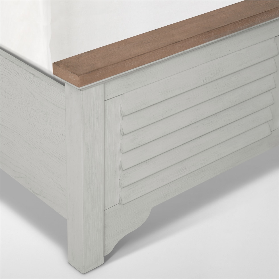 cape may light brown queen bed   