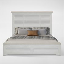 cape may light brown queen bed   