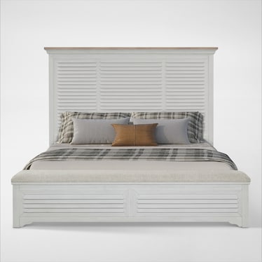 Cape May Queen Storage Bed - Two Tone
