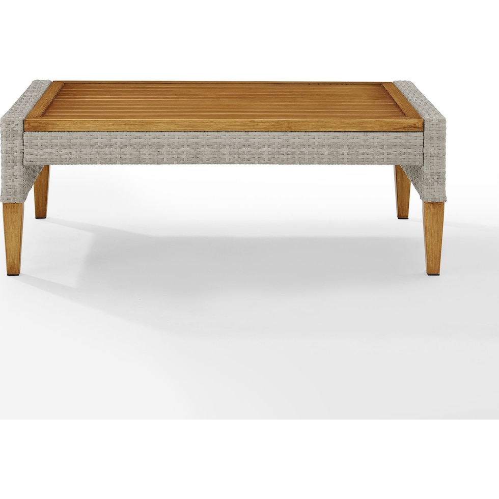 capri gray outdoor coffee table   