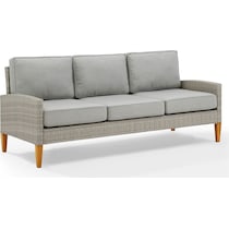 capri gray outdoor sofa set   