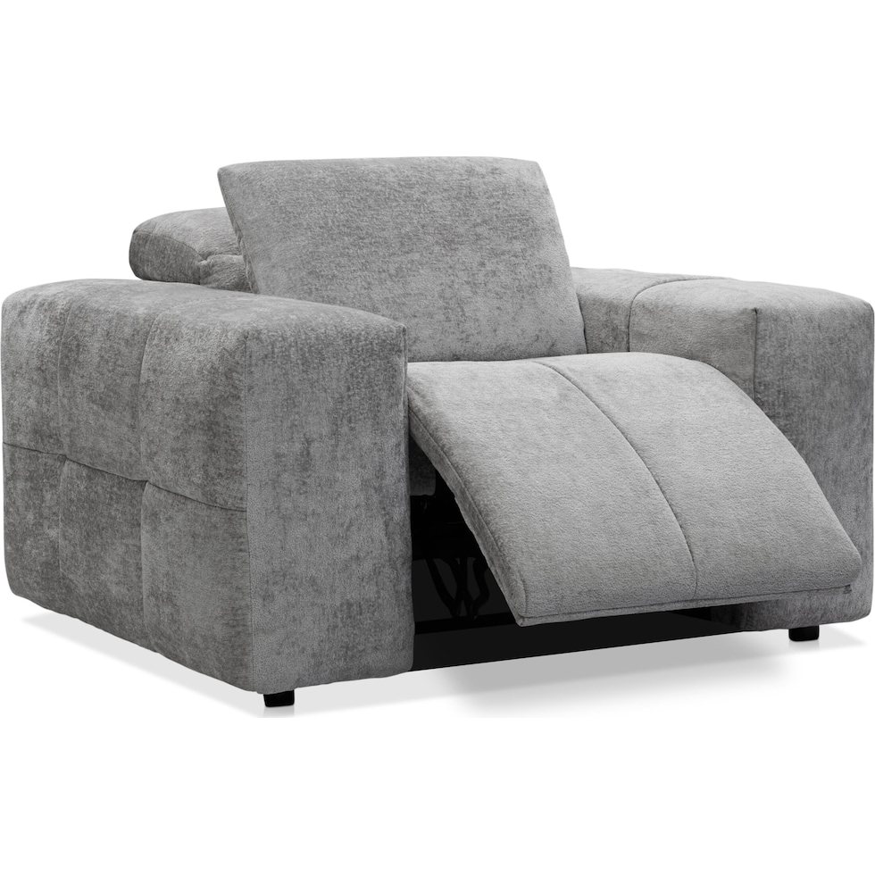 caprice silver recliner   