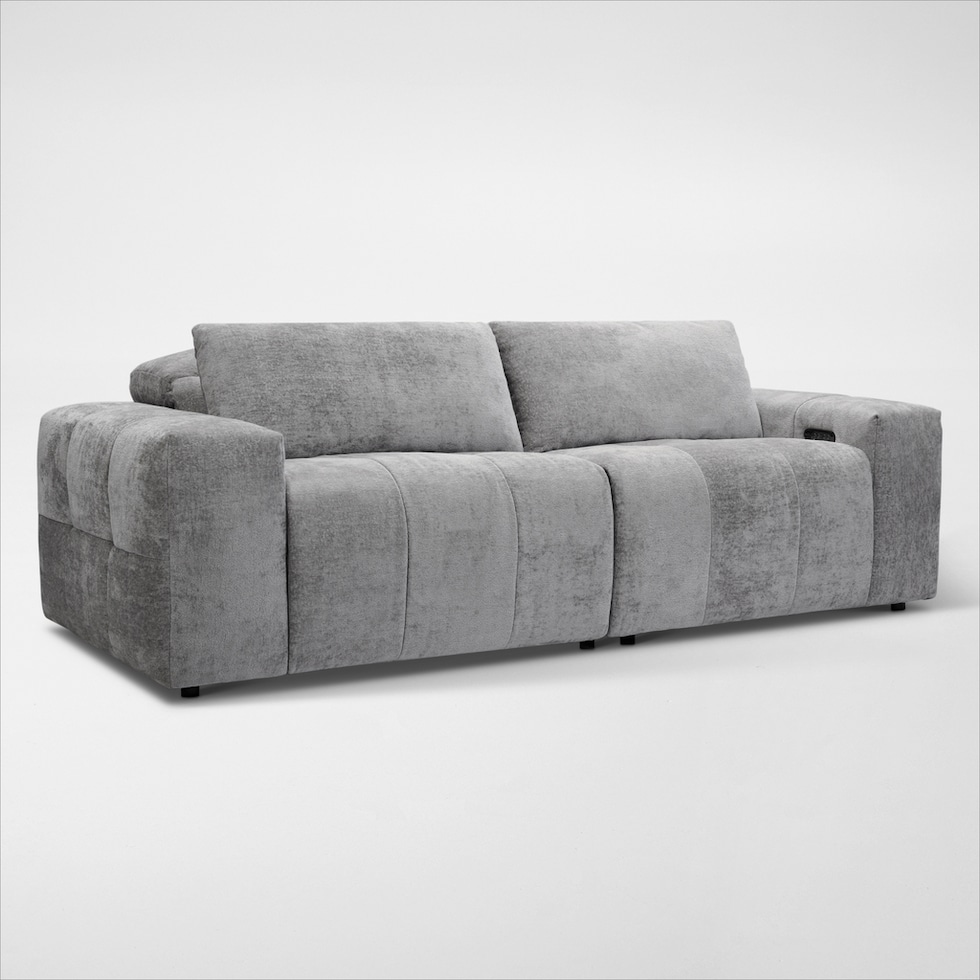caprice silver sofa   