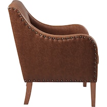 capstone dark brown accent chair   